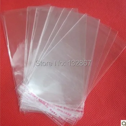 

Wholesae Price 200pcs lot 8*19cm Top selling OPP jewelry packaging bag self adhesive seal clear plastic bag transparent