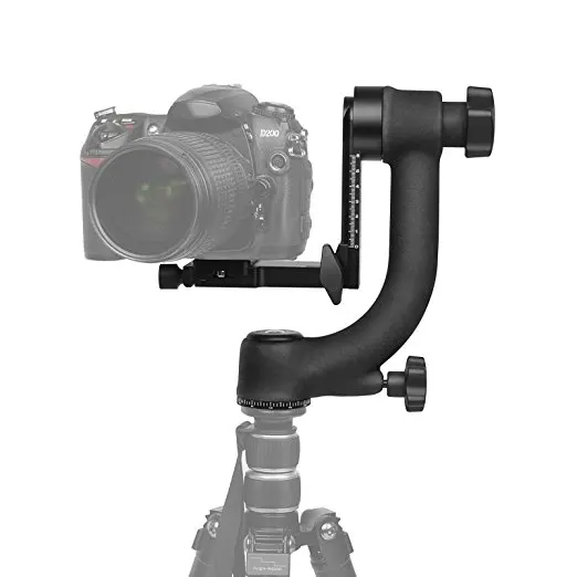 Aluminium 360 Graden Panoramisch Gimbal Statiefkop Bal Mount Lade Voor Canon Nikon Dslr Slr Camera Telelens