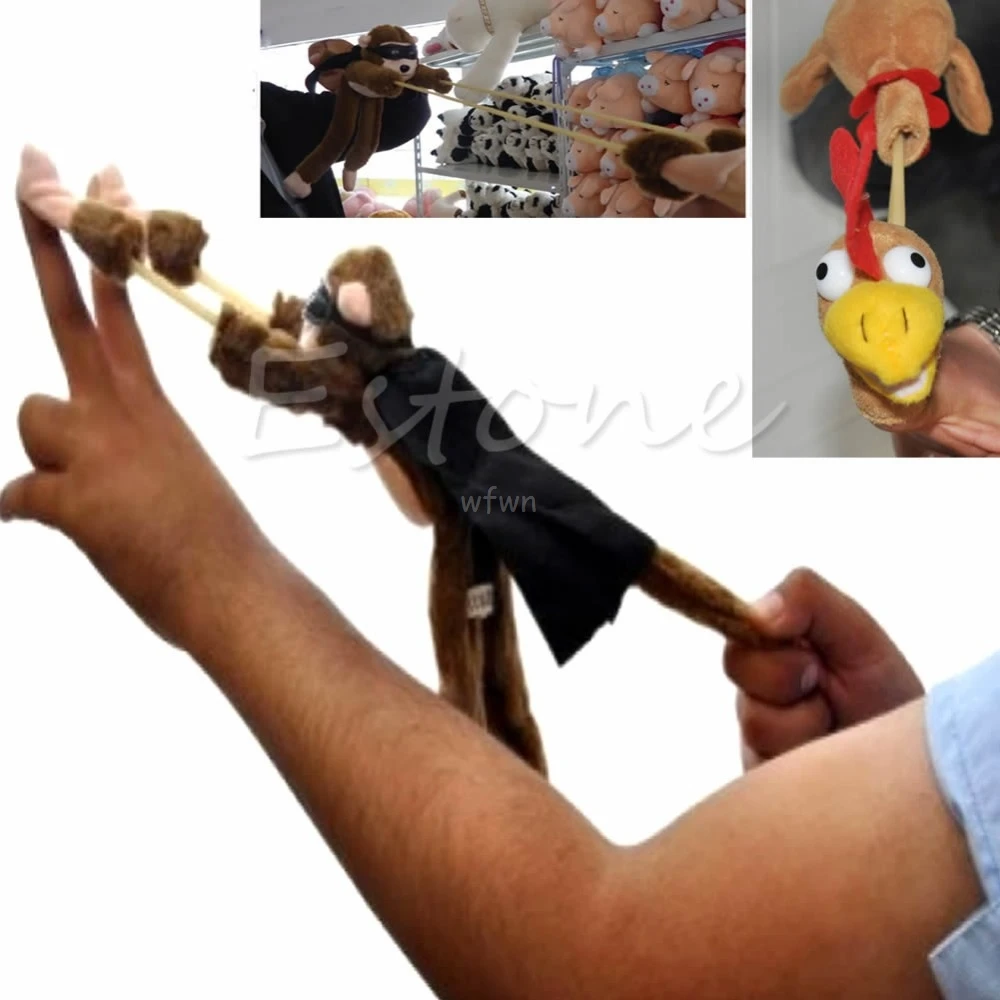 Fliegen Affe Schleuder Fliegen Plüsch Huhn Ente Schreien Neuheit Für Spaß Spielzeug MAY24 dropship