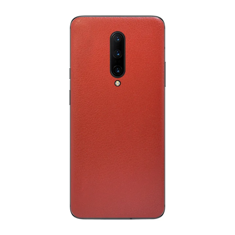 For OnePlus 7 Pro Sticker Leather Skin Sticker Wrap Skin Back Protective Film For OnePlus 7 1+6T One Plus6 1+6 A6000 Sticker