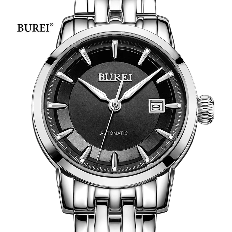 BUREI Brand Ladies Dress Watch Women\'s Luxury Waterproof NH05 Movement Automatic Mechanical Wristwatches for Women Reloj Mujer