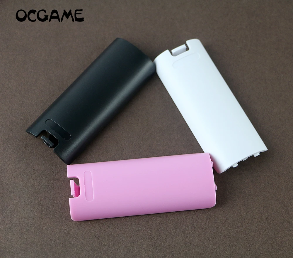 10 unids/lote funda de batería cubierta de carcasa de puerta trasera de batería para control remoto wii
