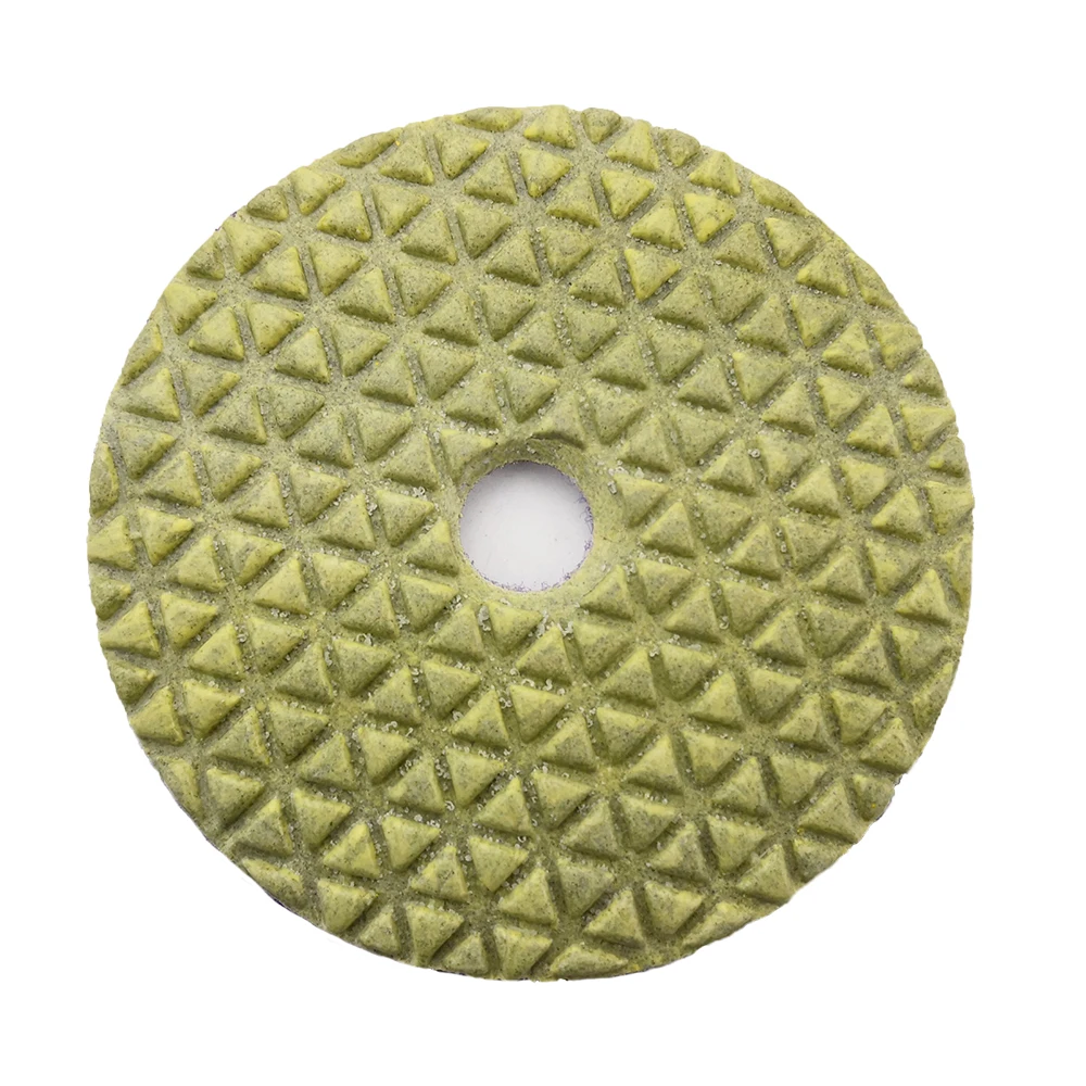 RIJILEI 7Pcs/Lot 100mm Dry Polishing Pad 4 Inch Marble Polishing Pads Diamond Polishing Pads Use for Floor Granite DPD01