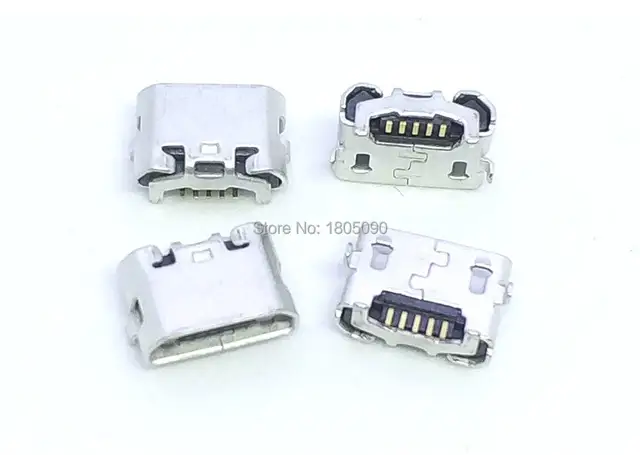 100pc micro USB 5pin jack odwróć Ox horn Port ładowania gniazdo wtykowe złącze dla Huawei 4X Y6 4A P8 C8817 max Lite Pro M3 L681H