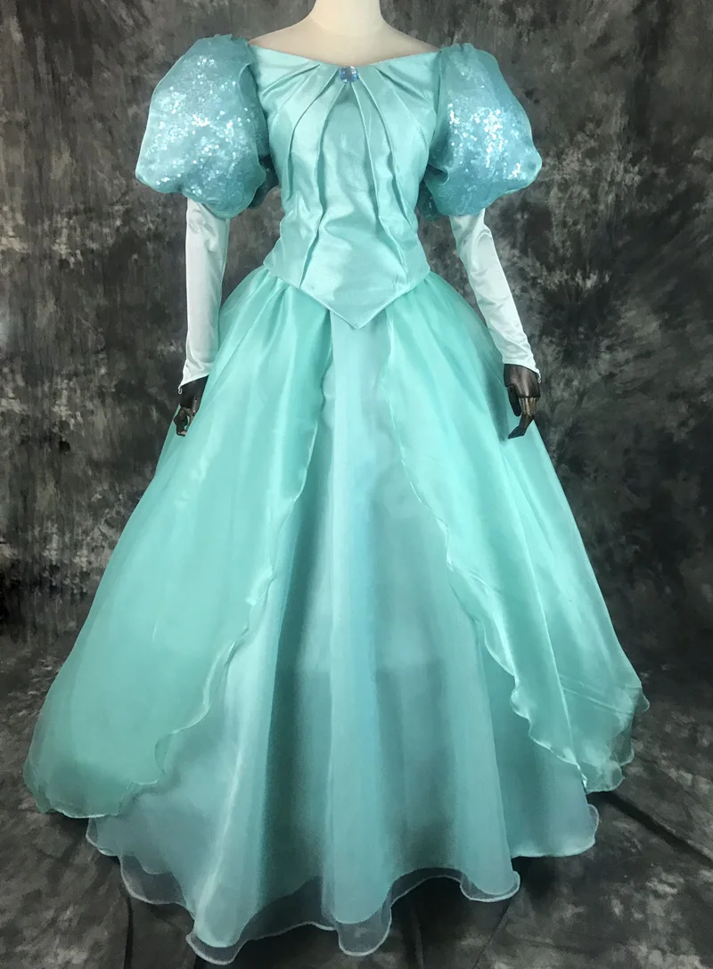 

Top Quality Ariel Princess Cosplay Costume Dress For Halloween Party Costumes Custom-Made