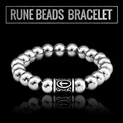 Beier 316L Stainless Steel dropshipping high quanlity Viking rune beads Bracelet Myth Amulet for Men gift jewelry hss010