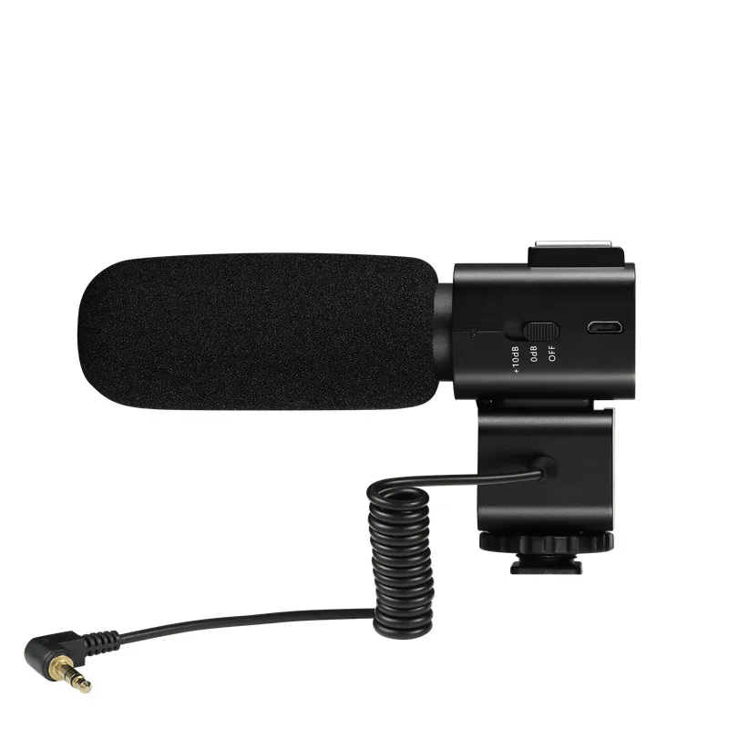 Ordro  Video Recording Microphone, Cardioid Directivity Vlog Microphone for DSLR Camera/DV Camcorder