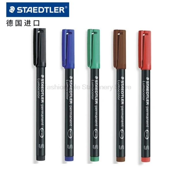 4pcs STAEDTLER 313S Colored Art Marker Pen Oil Ink Marker Stationery Office School Supplies Quick-drying Waterproof Markers Pen