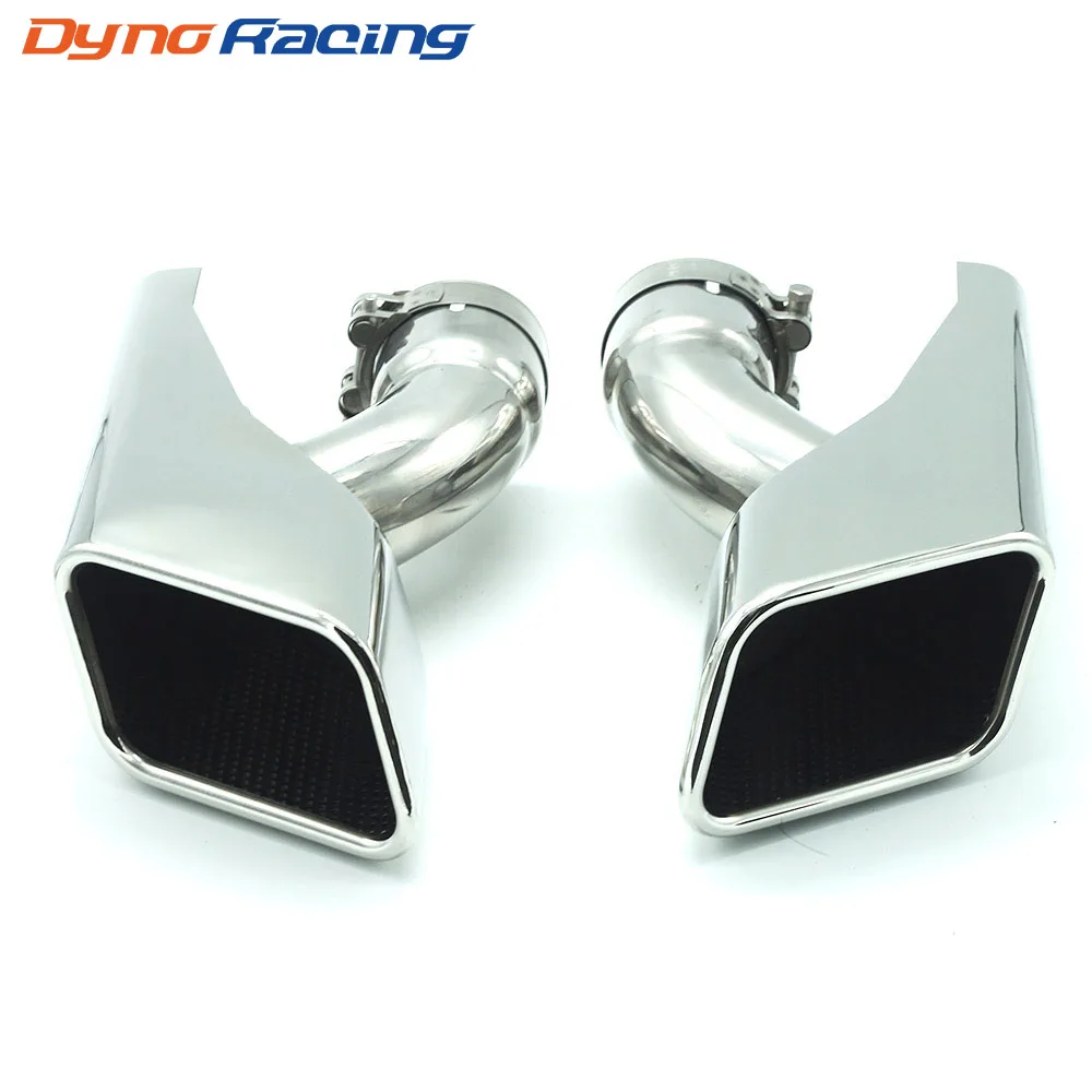 2PCS/Set Modified Car Exhaust Tail Muffler Tip Stainless Steel End Pipe For Land Rover 2005-2012 Range Rover Diesel