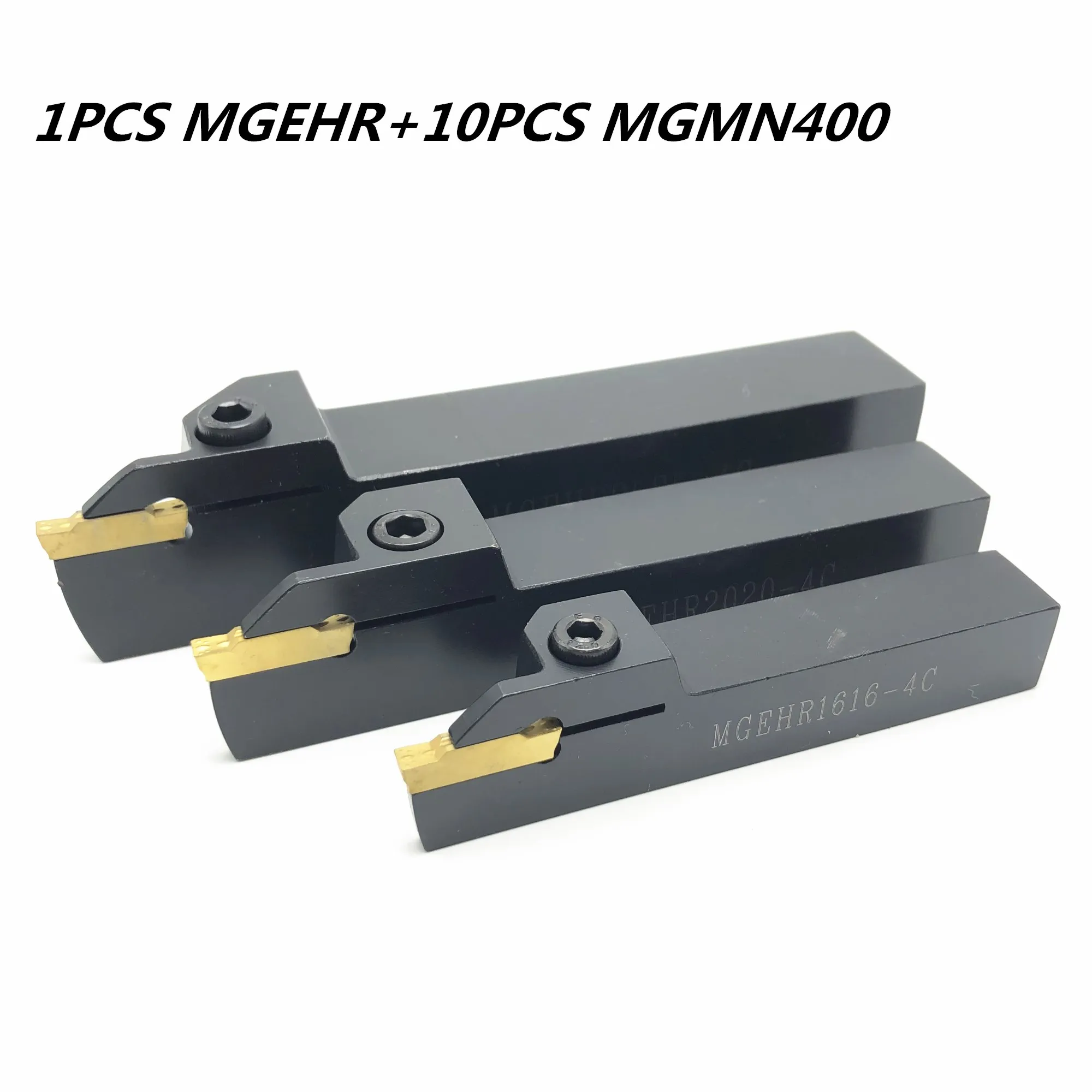 Grooving Dụng Cụ MGEHR1616/2020/2525-4 Tiện Bằng Máy CNC Công Cụ Tích Cực Góc Ngoài Grooving Dao + 10 chiếc MGMN400 Grooving Dụng Cụ
