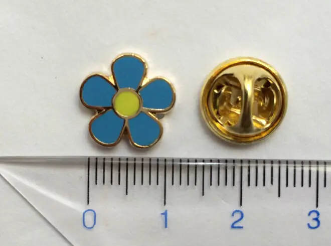 Forget Me Not Masonic WW2 Lapel Pin Enamel Flower Brooch Freemasonry Badges Rose UK Flag Cross  Swan Lily Harp Metal Craft