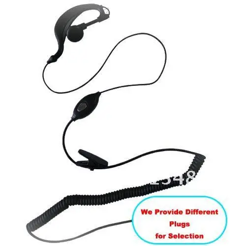 Fashionable Radio earpiece BODYGUARD 2 wire Earpiece with PTT (Push to Talk)