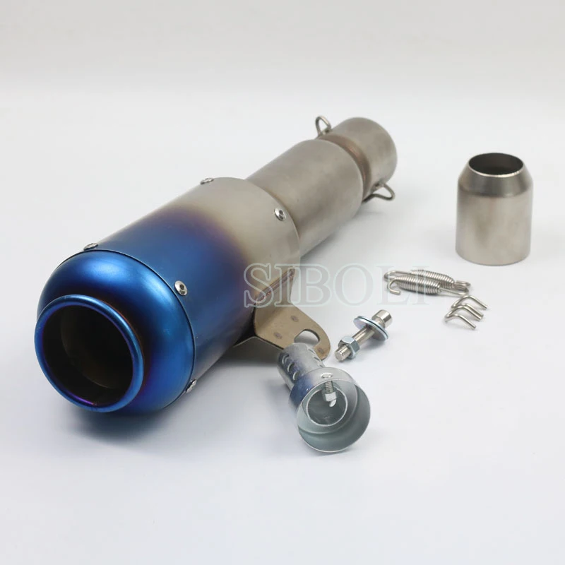 Universal 51MM Motorcycle Exhaust Modified Scooter GY6 Dirt Bike Fried Street Motorbike Exhaust Pipe AK014