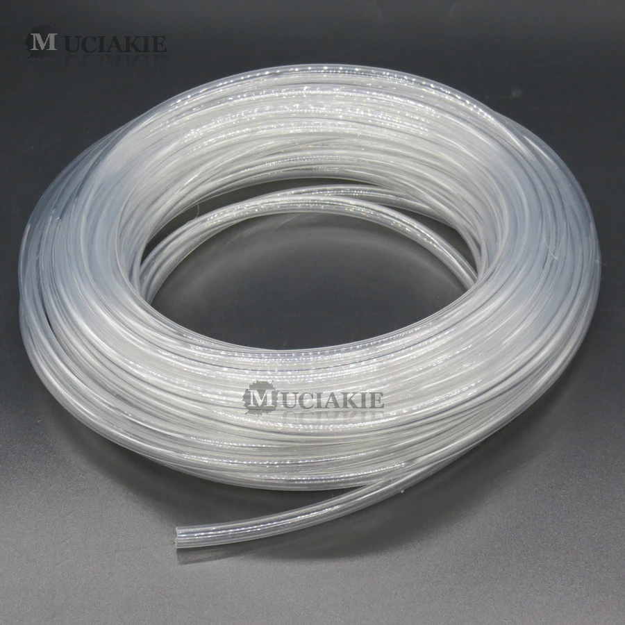 MUCIAKIE 12 Meters 4/7mm New Transparent Water PE Soft Hose for Garden Irrigation Drip Micro Irrigation Soft Pipe