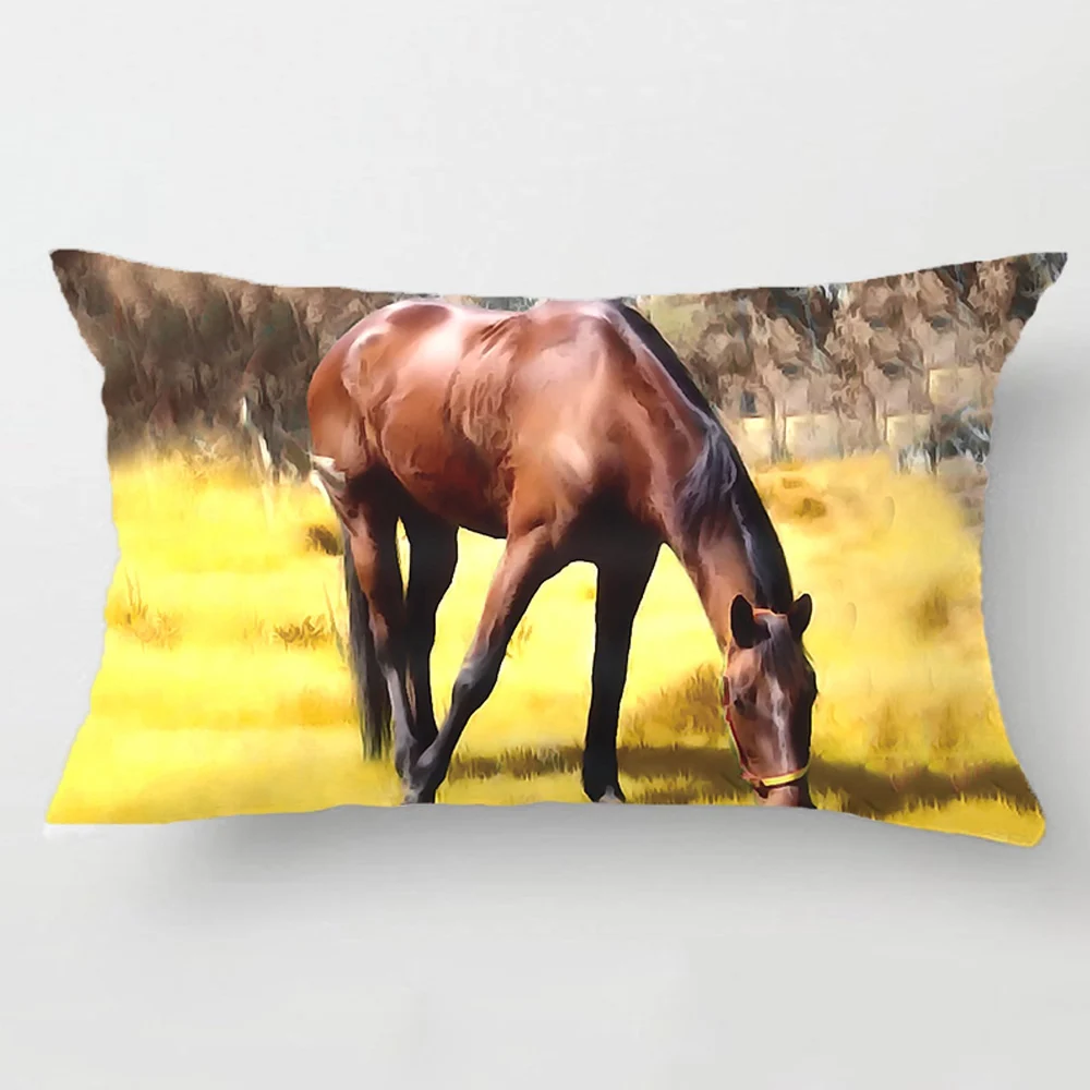 Bay Horse Green Pick Throw Pillow Case Decorative Cushion Cover Pillowcase Customize Gift High-Quility By LVSURE For Sofa Seat