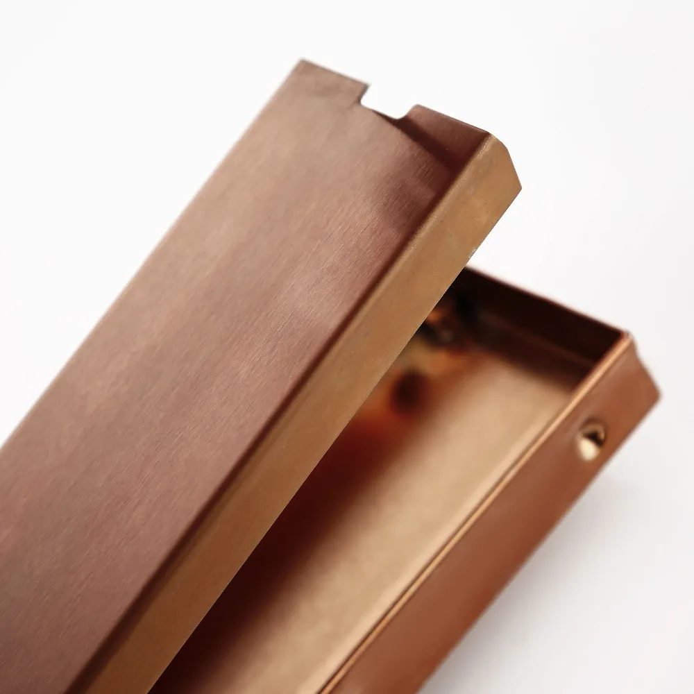 Smesiteli-Ralo Retangular para Banheiro, Linear Tile Insert, Rosa Dourado, Anti-Odor, Floor Insert, 800mm, 900mm, 1000mm