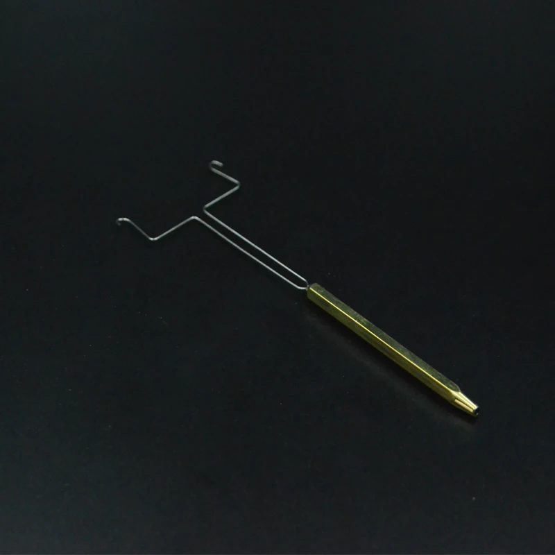 CONTEMPLATOR 1pc split wire Y-shaped dubbing twister fly fishing tool half hitch brass handle fly tying tackle dubbing partner