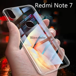 Ultra-thin Transparent Clear TPU Case For Xiaomi Redmi Note 7 Crystal Back Cover Silicon soft case For Redmi Note 7 Note7 Clear