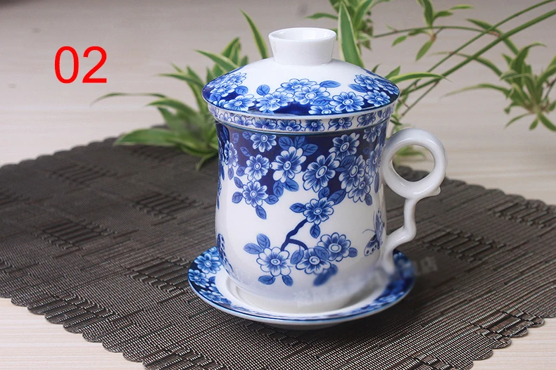 Chinese style Ceramic mug  with saucer China TeaCups Coffee Cup,Ceramic tea cups,tea set the tank can filter