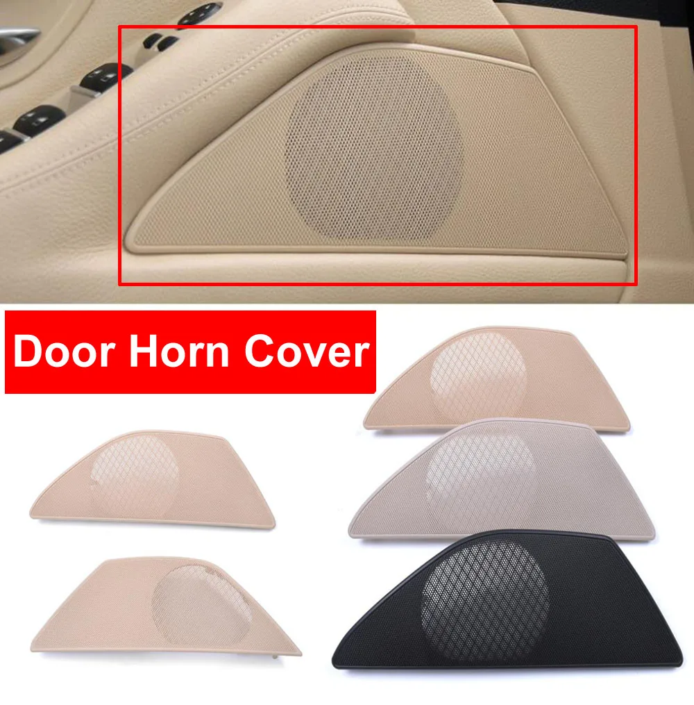 Car Styling Inner Decoration Interior Door Horn Speaker Sound Audio Cover Cap Cream Black Gray For BMW 5 Series F10 F18 5 series