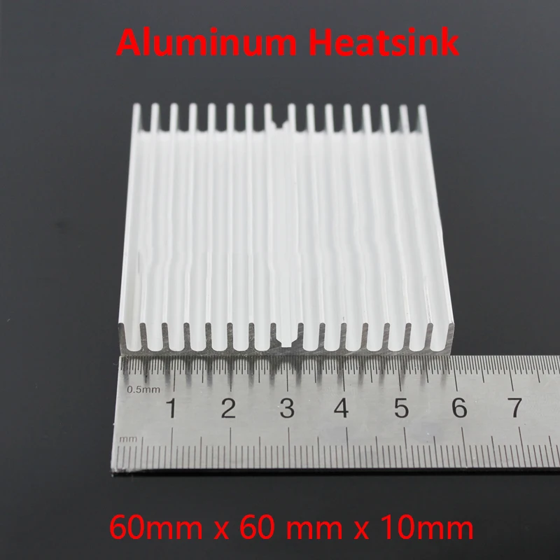 

1 piece 60x60x10mm Aluminum Heat Sink Radiator Heatsink for HDD Hard Disk Drive cooler, IC Chipset 6W LED Heat Dissipation