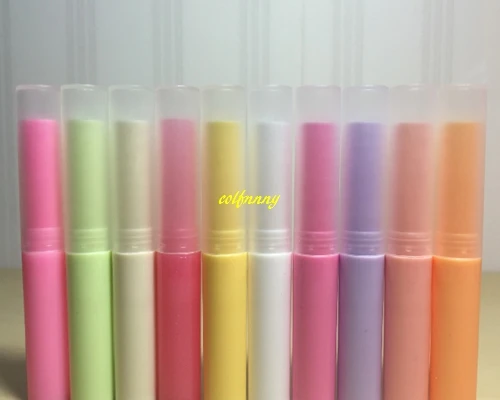 

100pcs/lot 3g Empty Lipstick Tube Plastic Lip Balm Container Small Cosmetic 3ml Lip stick Gloss bottle