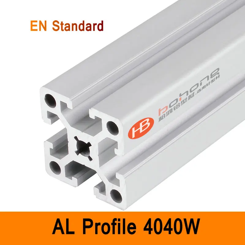 

4040W Aluminium Profile EN Standard Brackets DIY Industrial AL Extrusion Rectangle Shape CNC 3D DIY Printer Parts Metal Working