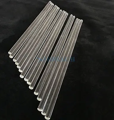 7x300mm Labor Glas Rühren Stangen Borosilikat Hohe Beständig Rührer 10 PCS