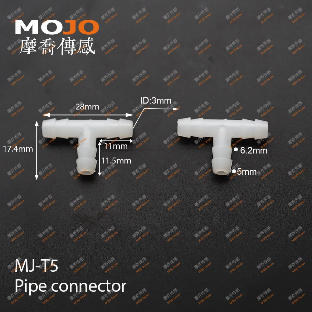 

2020 Free shipping!! MJ-T5 5mm PP Tee type liquid connector (100pcs/lots)