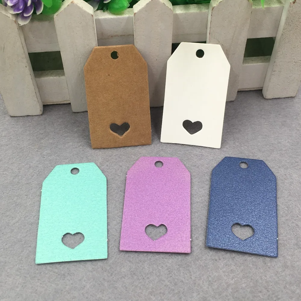 

50pcs Multi-Color 5x3cm Price Hang Tags,Paper Gift Tags DIY Gift Packing Labels Luggage Wedding Note Hang Tags