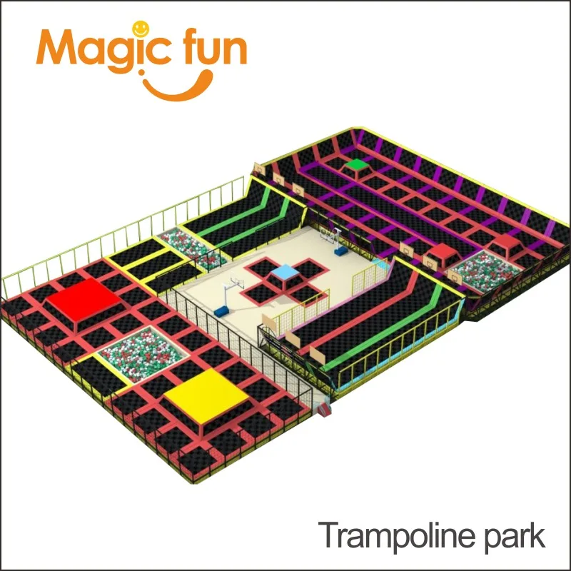 Jumping exercise equipment mat indoor trampoline park