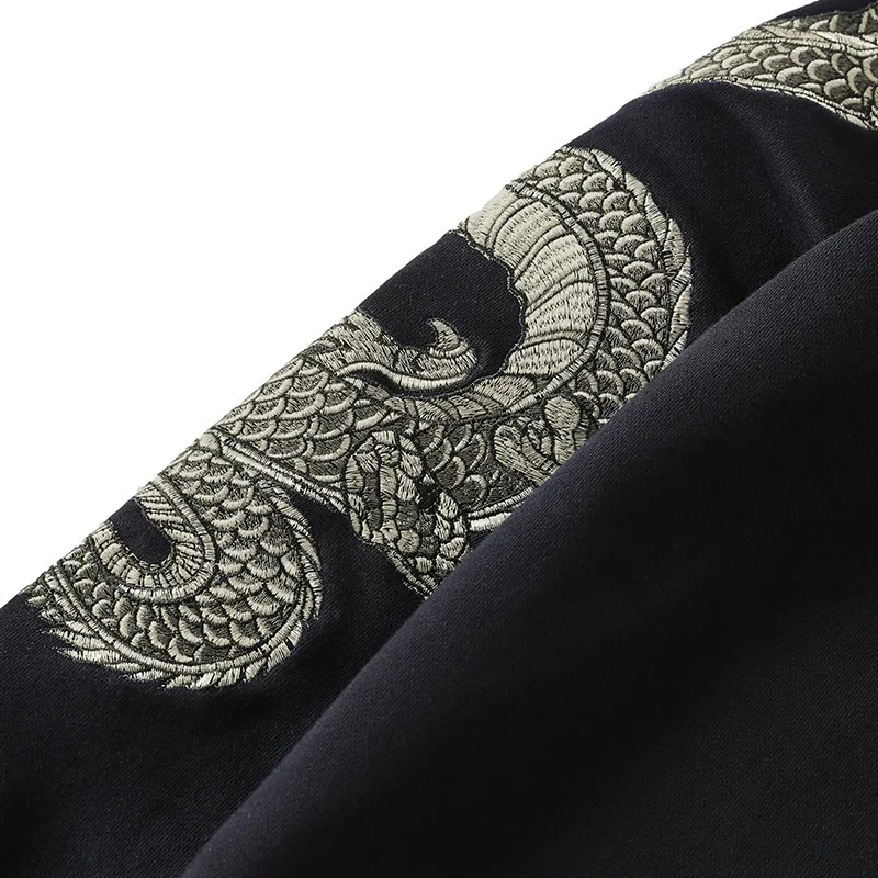 Supzoom Top Fashion Loose  Autumn And Winter New Arrival Dragon Embroidery Chinese Style Popular Casual Animal Cotton Hoodies