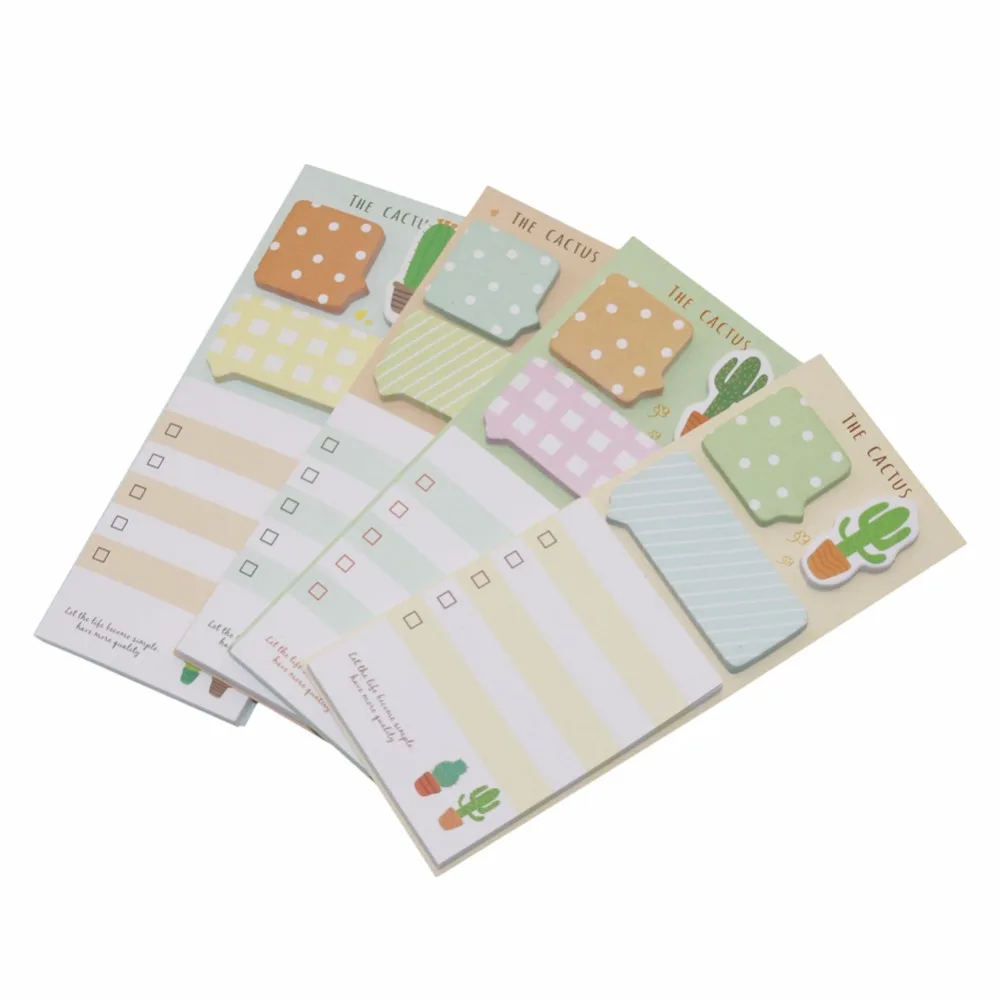 Kawaii Paper Sticky Notes Creative Notepad Memo Pads Office School Stationery Adhesive Stickers Posted it Sticky Note Pads