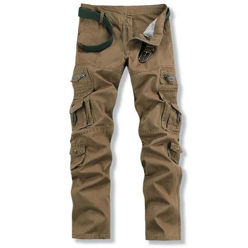 Men Loose Pants Autumn Winter New Arrival Casual Long Trousers Cargo Pants Trousers  Mens Joggers Pockets Plus Size