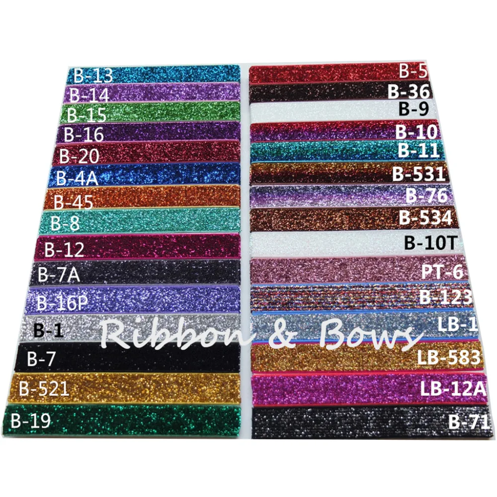 5 Yards Glitter elastic bands 5/8'' Sewing Sparkling Elastic Fabric DIY Hair bow Hair Elastic Garment elastic accessories Supply