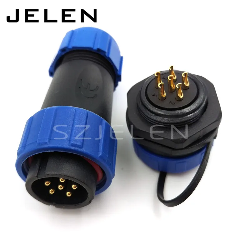 Produktbild von IP68 Wasserdichter Luftfahrtstecker – 2-4 Polig, 4-8mm Kabel, Schraub- Oder Crimpanschluss
