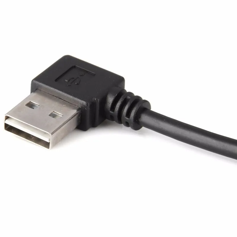 High Quality Reversible Design 100cm/1m USB 2.0 Left & Right Angled 90 Degree Male to Female Extension Cable
