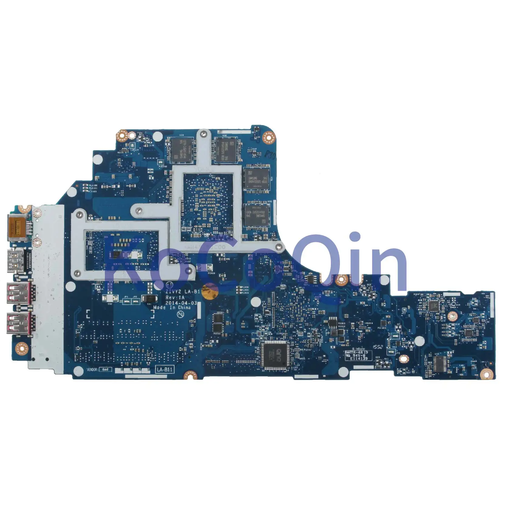 KoCoQin Laptop motherboard For LENOVO Ideapad Y70-70 I7-4710HQ Mainboard ZIVY2 LA-B111P 5B20G59761 SR1PX N15P-GX-A2