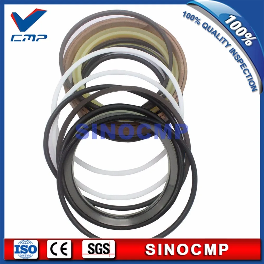 SINOCMP boom cylinder service seal kit, repair seals for Kobelco SK120-3 Excavator , 3 month warranty