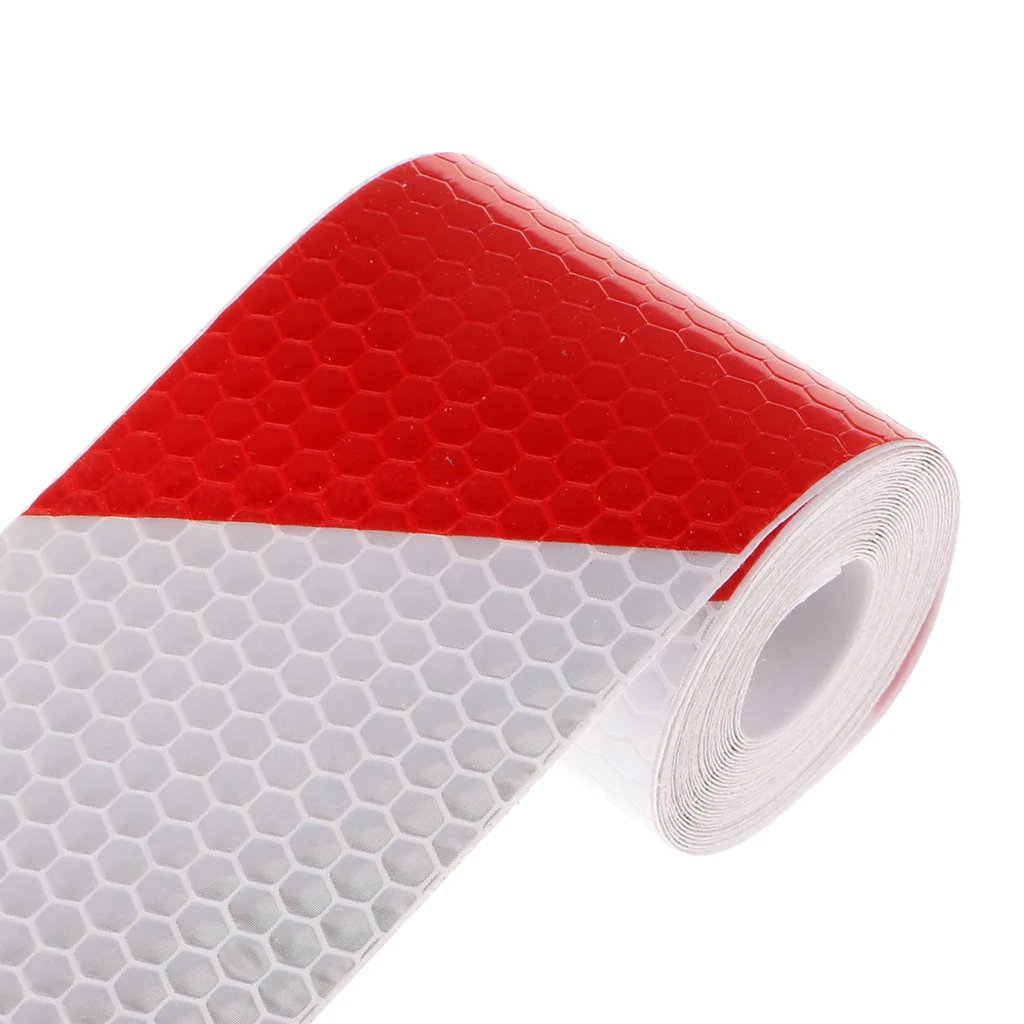 2in X 10ft PREMIUM Reflective Safety Red and White Conspicuity Tape Trailer Waterproof self-adhesive