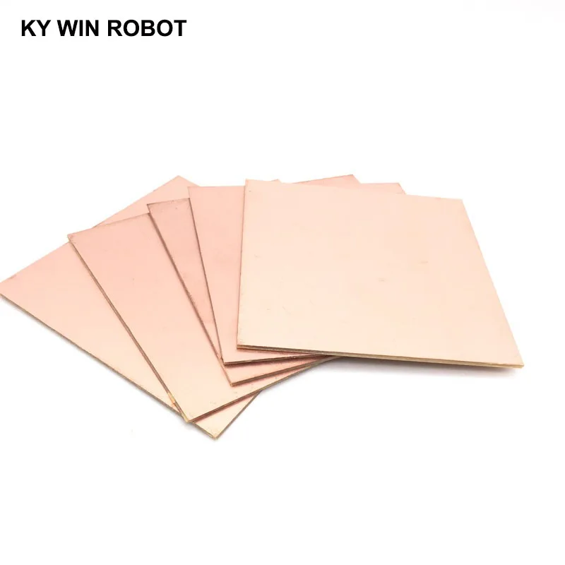 5 pcs FR4 PCB Double Side Copper Clad plate DIY PCB Kit Laminate Circuit Board 10x10cm