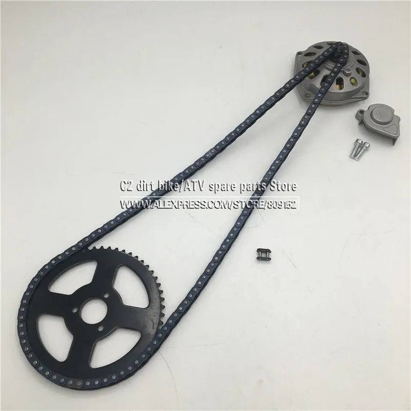 Mini Moto 47cc 49cc Drive System 25H OR T8F Chain With Gear Box And Rear Sprocket Fit Mini Moto Pocket Bike