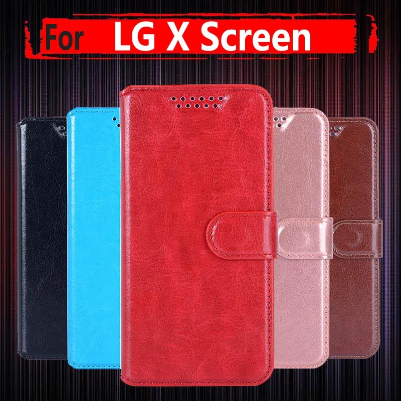 Flip Cover For LG X Screen K500 case Vintage Wallet Leather Phone cover Case For LG X View K500 DS Cover Cases Stand Card Slot