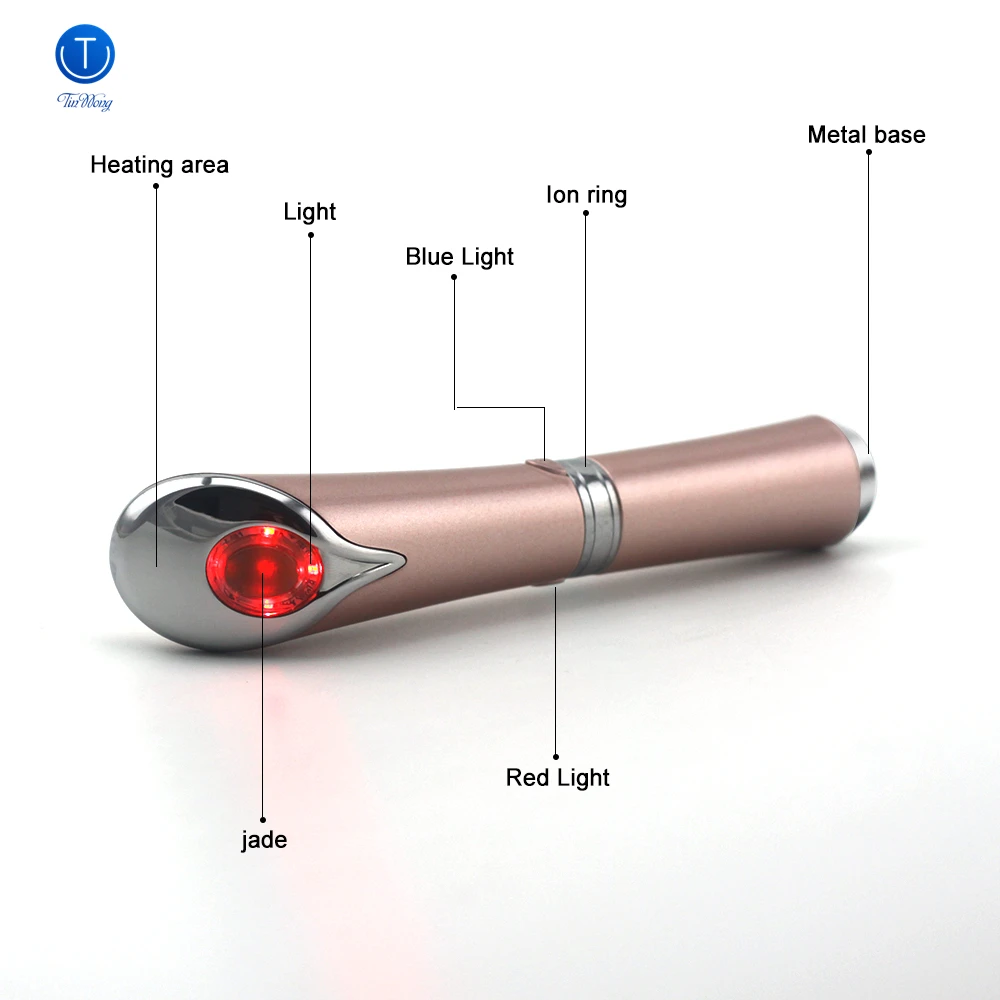 Schönheits pflege Augen massage gerät Vibration ionisches Gesichts infusion gerät Augen falten entferner lindert Augenringe Tinwong