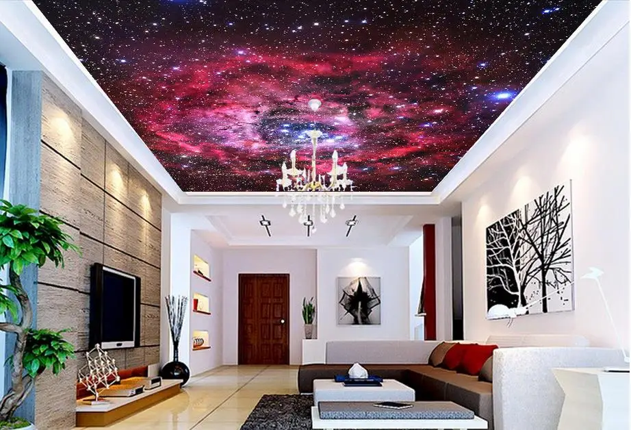 

Stereoscopic 3d wallpaper Zenith Star ceiling Home Decoration ceiling Custom photo wallpaper 3D stereoscopic