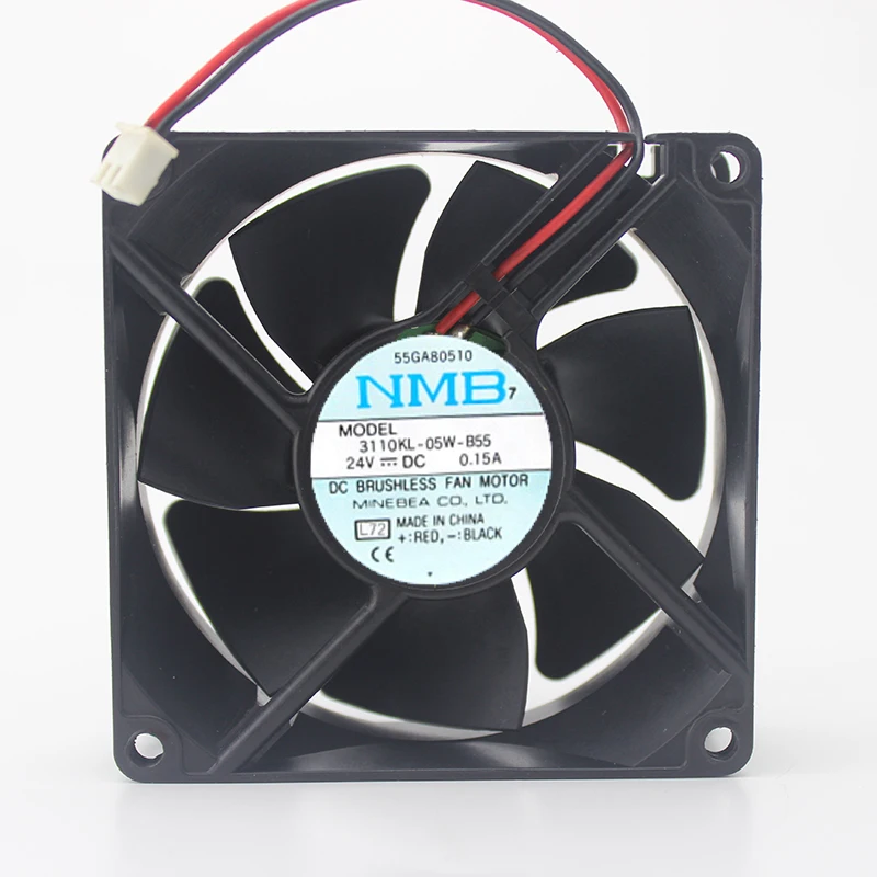 Original 3110KL-05W-B55 24V 0.15A 8CM 8025 4-wire inverter fan