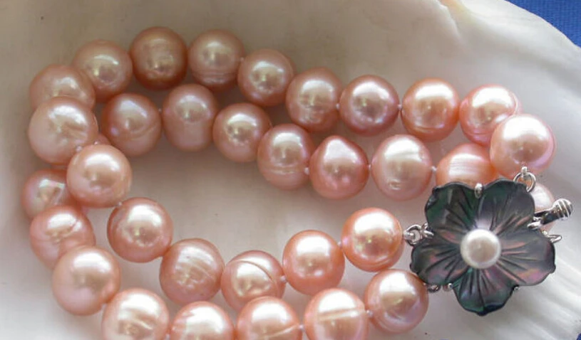 

Hot sell -@@ 0637 PINK ROUND FRESHWATER CULTURED PEARL BRACELET -Top quality free shipping