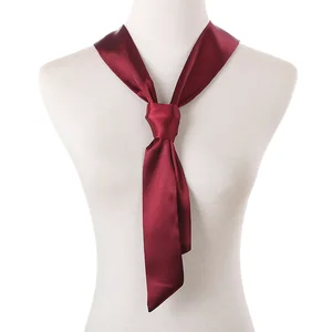 لون نقي الشيفون الحرير الشريط سوبر وشاح سيدة القوس حزام فاجاس الحد من البطن سوبر طويل حزام متعدد الوظائف أعلى 8 فستان طويل من الحرير الشفاف للمبيعات - رقم 3