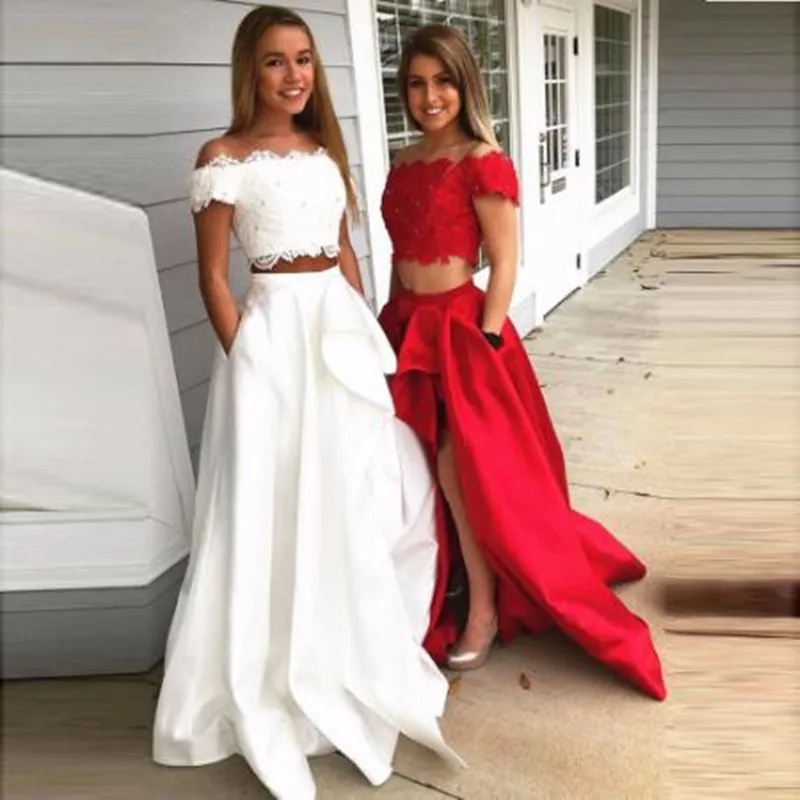 Front Side Split High Low Satin Long Skirt For Adult To Party With Pockets Maxi Pleat Saia Custom Ladies Prom Skirt