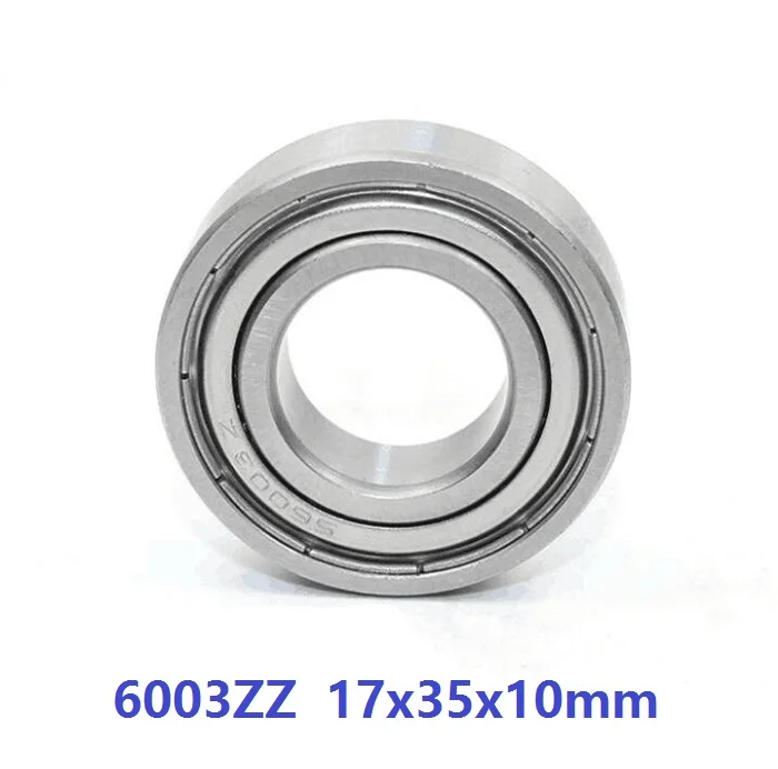 100pcs/lot 6003ZZ 6003Z 6003 ZZ Z 17*35*10mm double shielded Ball bearings Deep grove bearings 17x35x10 mm